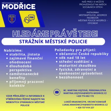 Strážník MP Modřice